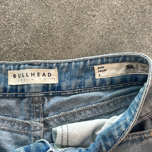 Bullhead denim patchwork cuffed jean shorts - Picture 2 of 3